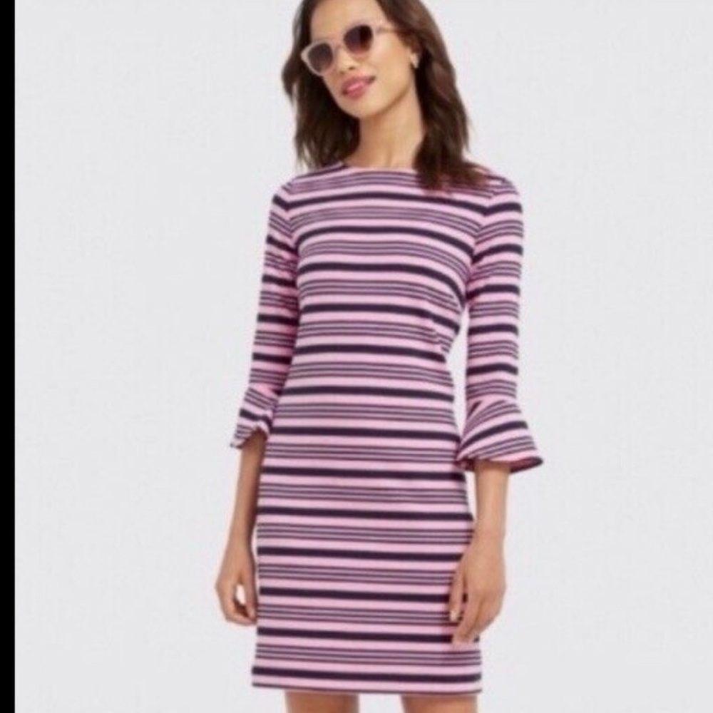 Draper James Ottoman Striped Knit Dress